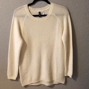 Ivory Knit Long Sleeve Sweater